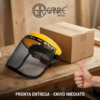 Imagem de Kit 2 Protetor Facial Tela de aço Para Operador De Roçadeira Sanre