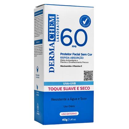 Imagem de Kit 2 Protetor Solar Facial FPS 60 UVA+UVB Dermachem 40g