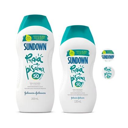 Imagem de Kit 2 Protetor Solar Sundown Praia e Piscina Fps 50 350ml