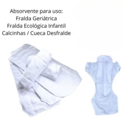 Imagem de Kit 2 Protetores Fralda Geriatrica Plástica com Absorventes