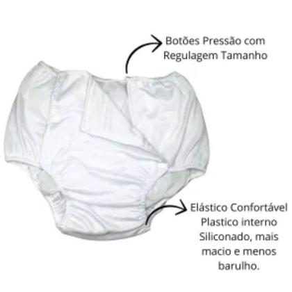 Imagem de Kit 2 Protetores Fralda Geriatrica Plástica com Absorventes