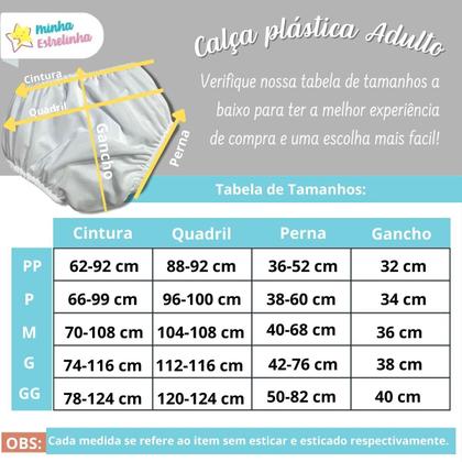 Imagem de Kit 2 Protetores Fralda Geriatrica Plástica com Absorventes