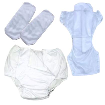 Imagem de Kit 2 Protetores Fralda Geriatrica Plástica com Absorventes