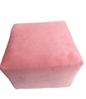 Imagem de Kit 2 Puff Banquinho Reforçado - Tecido Suede - 25x29x29 - Suporta Até 120kg - A PRONTA ENTREGA