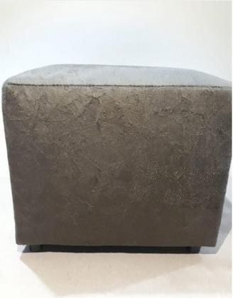 Imagem de Kit 2 Puff Banquinho Reforçado - Tecido Suede - 25x29x29 - Suporta Até 120kg - A PRONTA ENTREGA