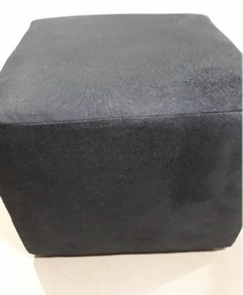 Imagem de Kit 2 Puff Banquinho Reforçado - Tecido Suede - 25x29x29 - Suporta Até 120kg - A PRONTA ENTREGA