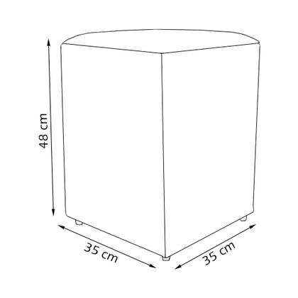 Imagem de Kit 2 Puff Dado Decorativo Para Sala Quarto Penteadeira Suede Cores