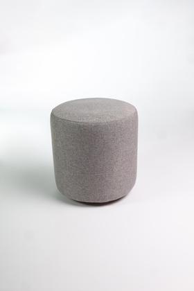 Imagem de Kit 2 Puff Perse Redondo Decorativo Para Sala Quarto Puf Tecido em Linho