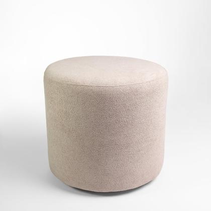 Imagem de Kit 2 Puff Perse Redondo Organico Puffe Decorativo Tecido boucle