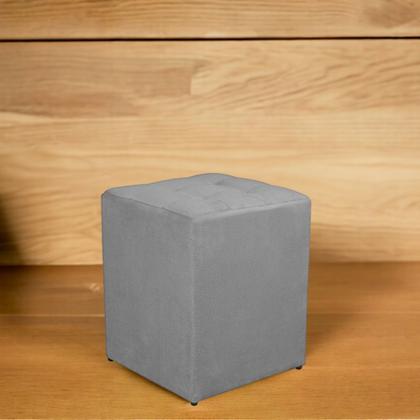 Imagem de Kit 2 Puff Quadrado Decorativo Suede