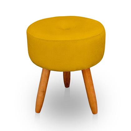 Imagem de Kit 2 Puff Redondo com Botonê para Sala e Quarto Veludo  - LH Decor