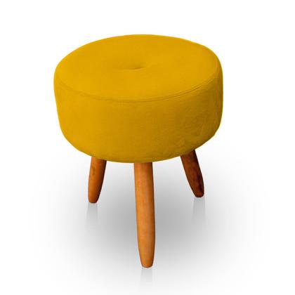 Imagem de Kit 2 Puff Redondo com Botonê para Sala e Quarto Veludo  - LH Decor