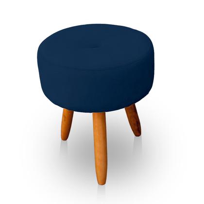 Imagem de Kit 2 Puff Redondo com Botonê para Sala e Quarto Veludo  - LH Decor