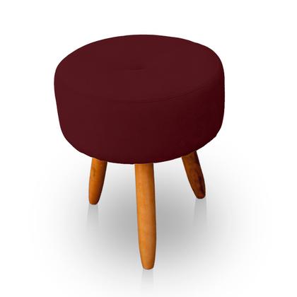 Imagem de Kit 2 Puff Redondo com Botonê para Sala e Quarto Veludo  - LH Decor