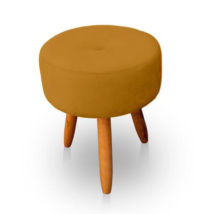 Imagem de Kit 2 Puff Redondo com Botonê para Sala e Quarto Veludo  - LH Decor