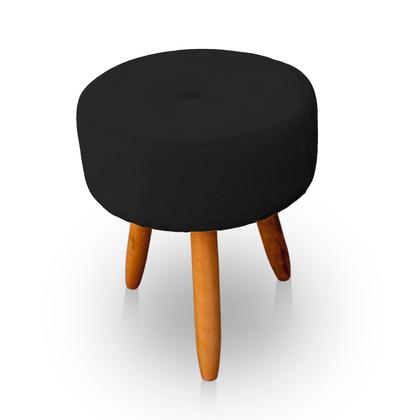 Imagem de Kit 2 Puff Redondo com Botonê para Sala e Quarto Veludo  - LH Decor