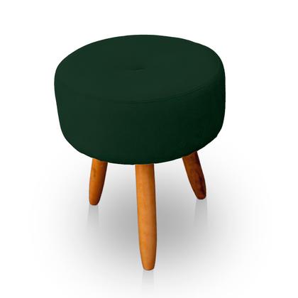 Imagem de Kit 2 Puff Redondo com Botonê para Sala e Quarto Veludo  - LH Decor