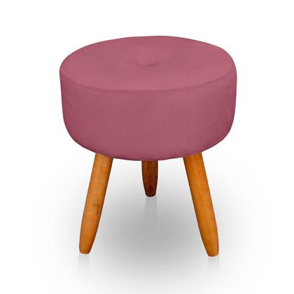 Imagem de Kit 2 Puff Redondo com Botonê para Sala e Quarto Veludo  - LH Decor