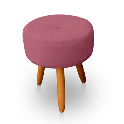 Imagem de Kit 2 Puff Redondo com Botonê para Sala e Quarto Veludo  - LH Decor