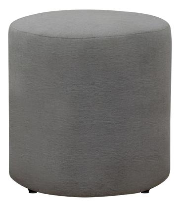 Imagem de Kit 2 Puff Viena Linho Veludo Redondo Pés Em Madeira Maciça Decorativo Sala Quarto