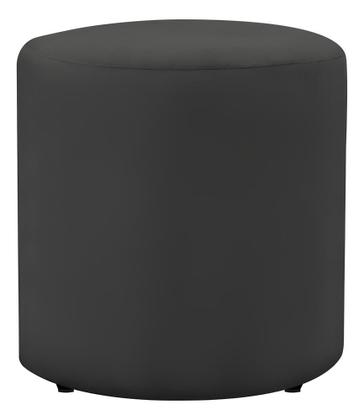 Imagem de Kit 2 Puff Viena Linho Veludo Redondo Pés Em Madeira Maciça Decorativo Sala Quarto