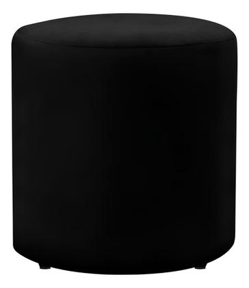 Imagem de Kit 2 Puff Viena Linho Veludo Redondo Pés Em Madeira Maciça Decorativo Sala Quarto