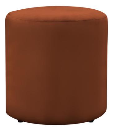 Imagem de Kit 2 Puff Viena Linho Veludo Redondo Pés Em Madeira Maciça Decorativo Sala Quarto