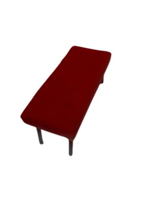 Imagem de KIT 2 Puffe Banqueta Retangular Londres Decorativo, quarto, sala e Closet entre outros.. Suede Vinho
