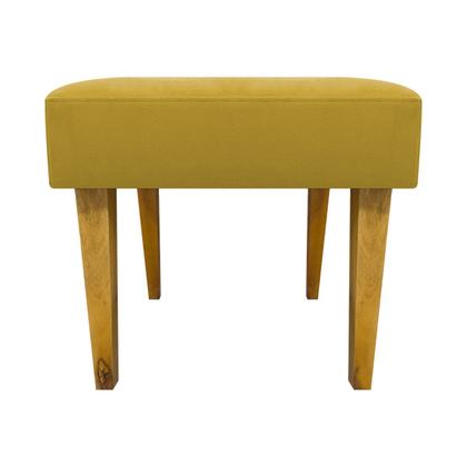 Imagem de Kit 2 Puffs Decorativo Retangular Para Sala Recepção Charme Pé Trapézio Suede Cores