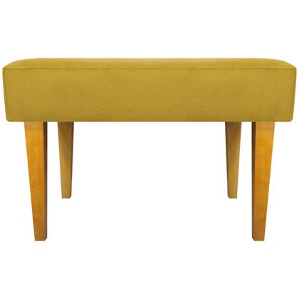 Imagem de Kit 2 Puffs Decorativo Retangular Para Sala Recepção Charme Pé Trapézio Suede Cores