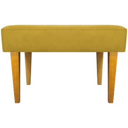 Imagem de Kit 2 Puffs Decorativo Retangular Para Sala Recepção Charme Pé Trapézio Suede Cores