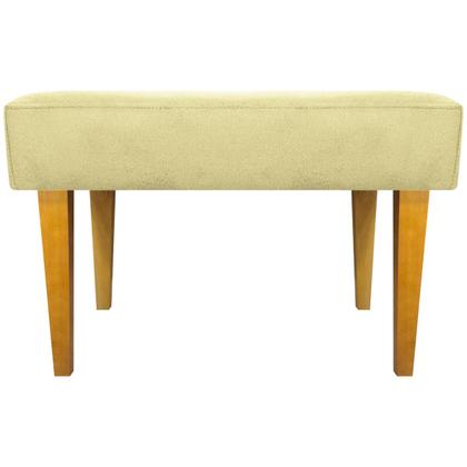 Imagem de Kit 2 Puffs Decorativo Retangular Para Sala Recepção Charme Pé Trapézio Suede Cores