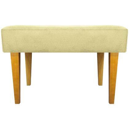 Imagem de Kit 2 Puffs Decorativo Retangular Para Sala Recepção Charme Pé Trapézio Suede Cores