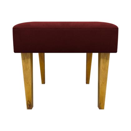 Imagem de Kit 2 Puffs Decorativo Retangular Para Sala Recepção Charme Pé Trapézio Suede Cores