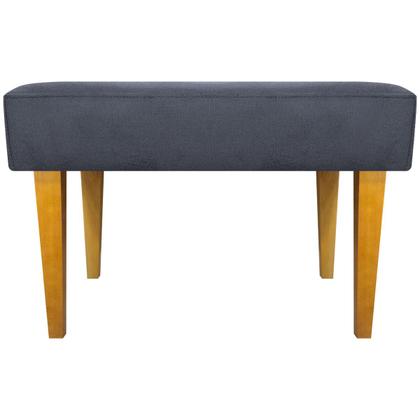 Imagem de Kit 2 Puffs Decorativo Retangular Para Sala Recepção Charme Pé Trapézio Suede Cores