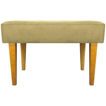 Imagem de Kit 2 Puffs Decorativo Retangular Para Sala Recepção Charme Pé Trapézio Suede Cores