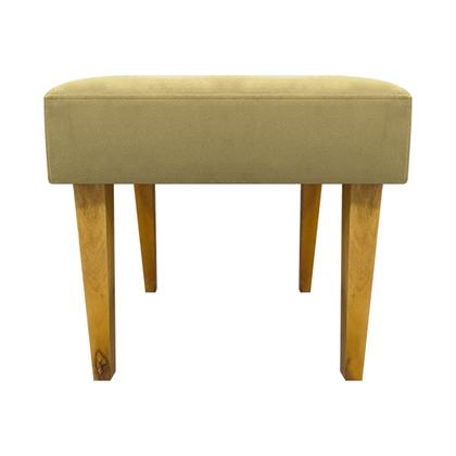 Imagem de Kit 2 Puffs Decorativo Retangular Para Sala Recepção Charme Pé Trapézio Suede Cores