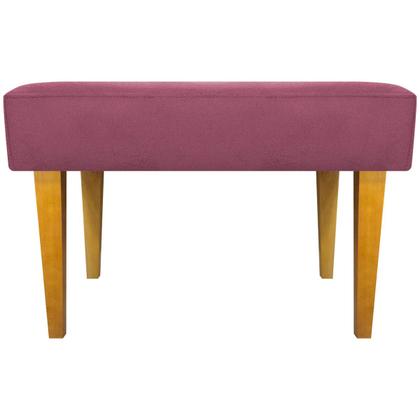 Imagem de Kit 2 Puffs Decorativo Retangular Para Sala Recepção Charme Pé Trapézio Suede Cores