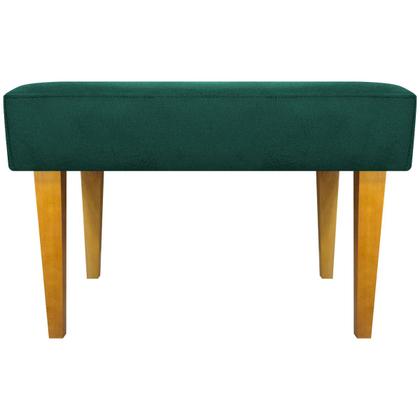 Imagem de Kit 2 Puffs Decorativo Retangular Para Sala Recepção Charme Pé Trapézio Suede Cores