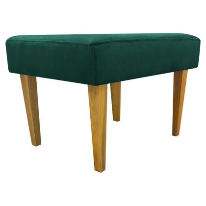 Imagem de Kit 2 Puffs Decorativo Retangular Para Sala Recepção Charme Pé Trapézio Suede Cores