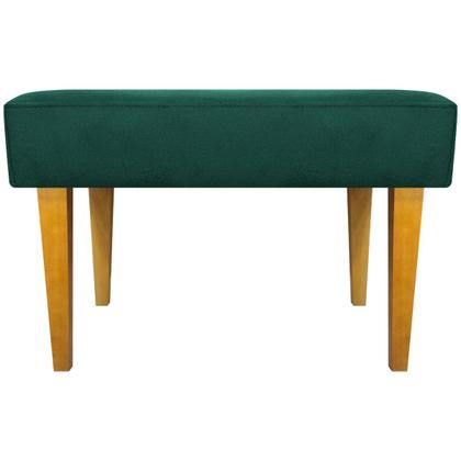 Imagem de Kit 2 Puffs Decorativo Retangular Para Sala Recepção Charme Pé Trapézio Suede Cores
