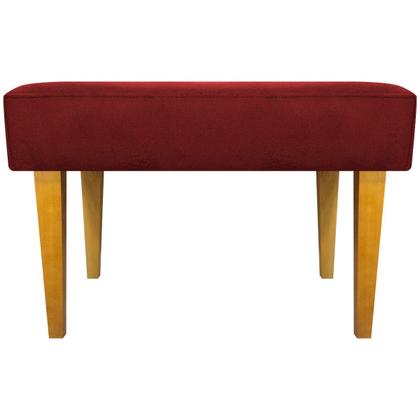 Imagem de Kit 2 Puffs Decorativo Retangular Para Sala Recepção Charme Pé Trapézio Suede Cores