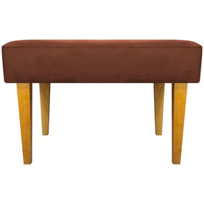 Imagem de Kit 2 Puffs Decorativo Retangular Para Sala Recepção Charme Pé Trapézio Suede Cores