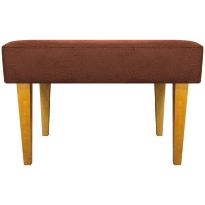 Imagem de Kit 2 Puffs Decorativo Retangular Para Sala Recepção Charme Pé Trapézio Suede Cores