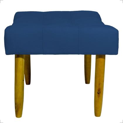 Imagem de Kit 2 Puffs Para Sala Quarto Penteadeira Retangular Requinte Decorativo Suede 