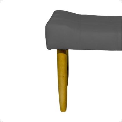 Imagem de Kit 2 Puffs Para Sala Quarto Penteadeira Retangular Requinte Decorativo Suede 