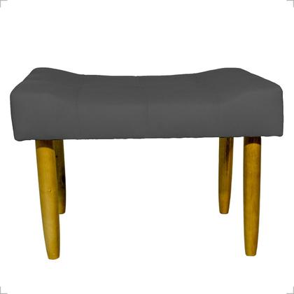 Imagem de Kit 2 Puffs Para Sala Quarto Penteadeira Retangular Requinte Decorativo Suede 