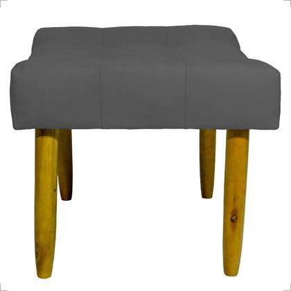 Imagem de Kit 2 Puffs Para Sala Quarto Penteadeira Retangular Requinte Decorativo Suede 