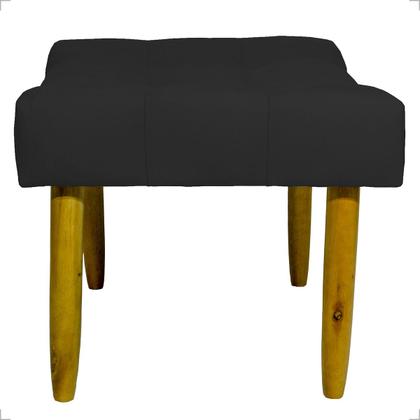 Imagem de Kit 2 Puffs Para Sala Quarto Penteadeira Retangular Requinte Decorativo Suede 