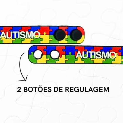 Imagem de Kit 2 Pulseira Autismo Autista Tea Quebra Cabeça id200
